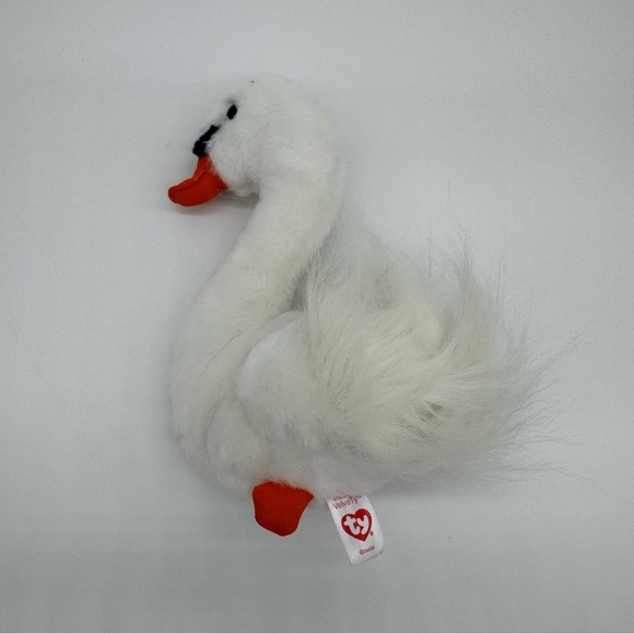 Ty Gracie Stuffed Swan - White and Orange - Picture 2 of 4